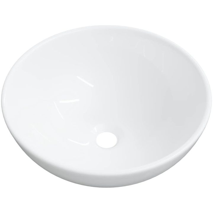 Handfat vit 28x28x10 cm keramik vidaXL – bild 2