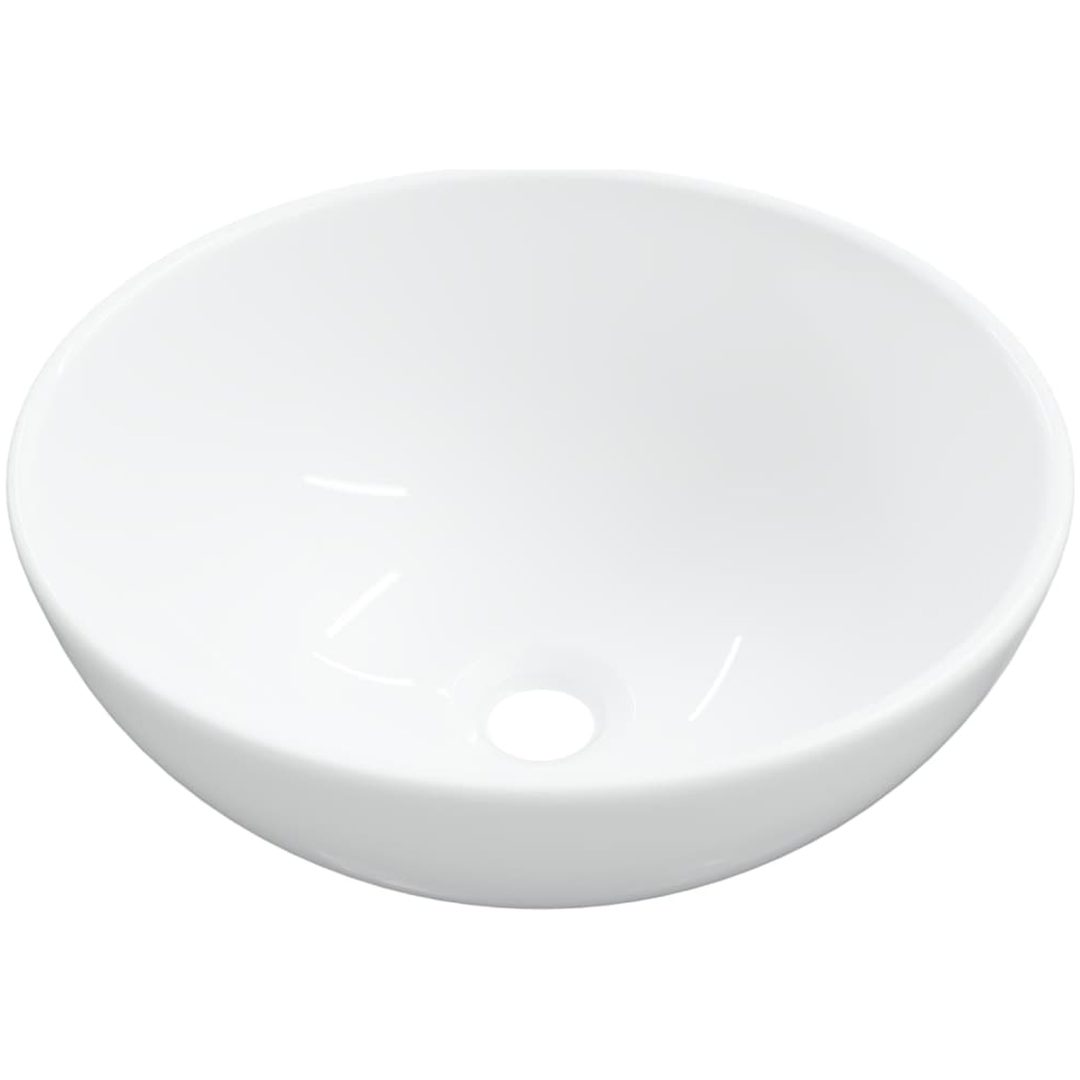 Handfat vit 28x28x10 cm keramik vidaXL – bild 4