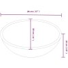 Handfat vit 28x28x10 cm keramik vidaXL – miniatyr 8