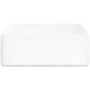 Handfat vit 37x37x13 cm keramik kvadratiskt vidaXL – miniatyr 4