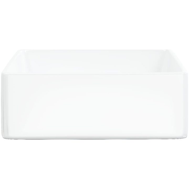 Handfat vit 37x37x13 cm keramik kvadratiskt vidaXL – bild 4