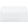 Handfat vit 37x37x13 cm keramik kvadratiskt vidaXL – miniatyr 5