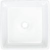 Handfat vit 37x37x13 cm keramik kvadratiskt vidaXL – miniatyr 6