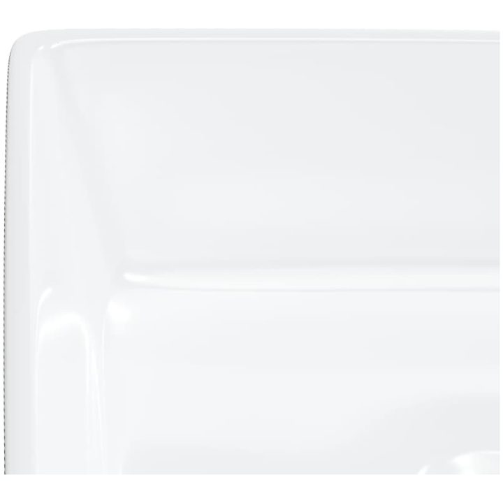 Handfat vit 37x37x13 cm keramik kvadratiskt vidaXL – bild 7