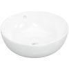 Handfat vit 44x17 cm keramik rund vidaXL – miniatyr 2