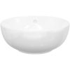 Handfat vit 44x17 cm keramik rund vidaXL – miniatyr 4
