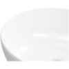 Handfat vit 44x17 cm keramik rund vidaXL – miniatyr 7