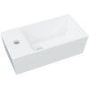 Handfat vit 48x25x15 cm keramik vidaXL – miniatyr 2