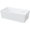 Handfat vit 48x25x15 cm keramik vidaXL – miniatyr 5