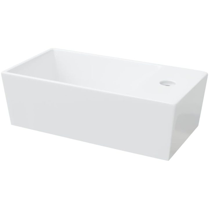 Handfat vit 48x25x15 cm keramik vidaXL – bild 5