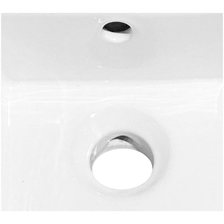 Handfat vit 48x25x15 cm keramik vidaXL – bild 7