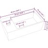 Handfat vit 48x25x15 cm keramik vidaXL – miniatyr 8