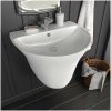 Handfat Vit Glaserad keramik vidaXL 56 x 48 x 42 cm – miniatyr 1