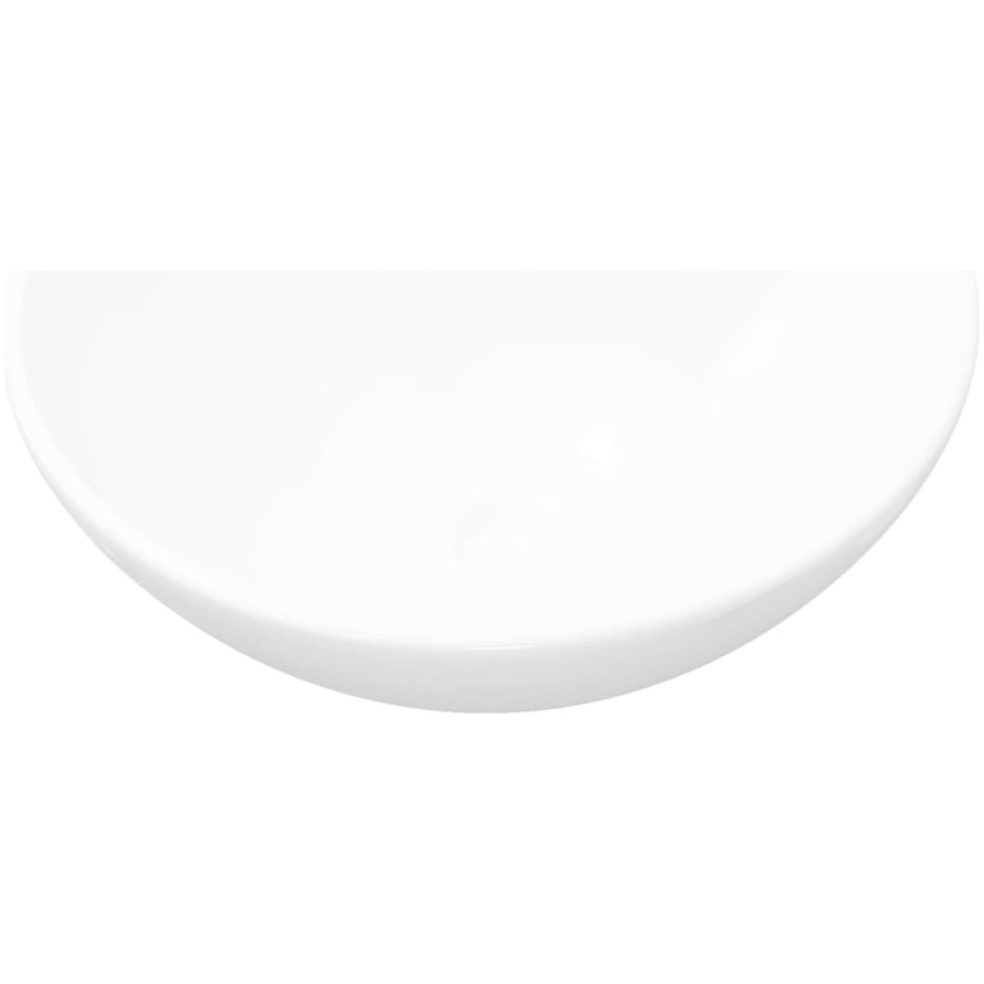 Handfat vit keramik rund vidaXL 32.5 x 14 cm – bild 2