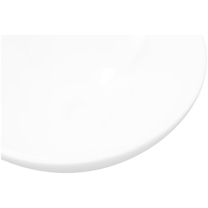 Handfat vit keramik rund vidaXL 32.5 x 14 cm – bild 3