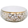 Handfat vit och guld oval keramik vidaXL 59 x 40 x 15 cm – miniatyr 5