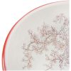 Handfat vit och röd rund Φ41x14 cm keramik vidaXL – miniatyr 5