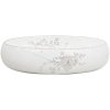 Handfat vit oval keramik vidaXL 59 x 40 x 15 cm – miniatyr 3
