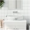Handfat vit oval keramik vidaXL 59 x 40 x 15 cm – miniatyr 1