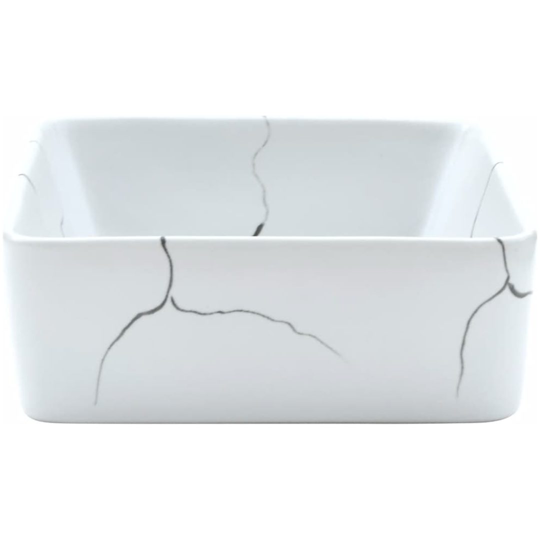 Handfat vit rektangulär 46x35,5x13 cm keramik vidaXL – bild 5