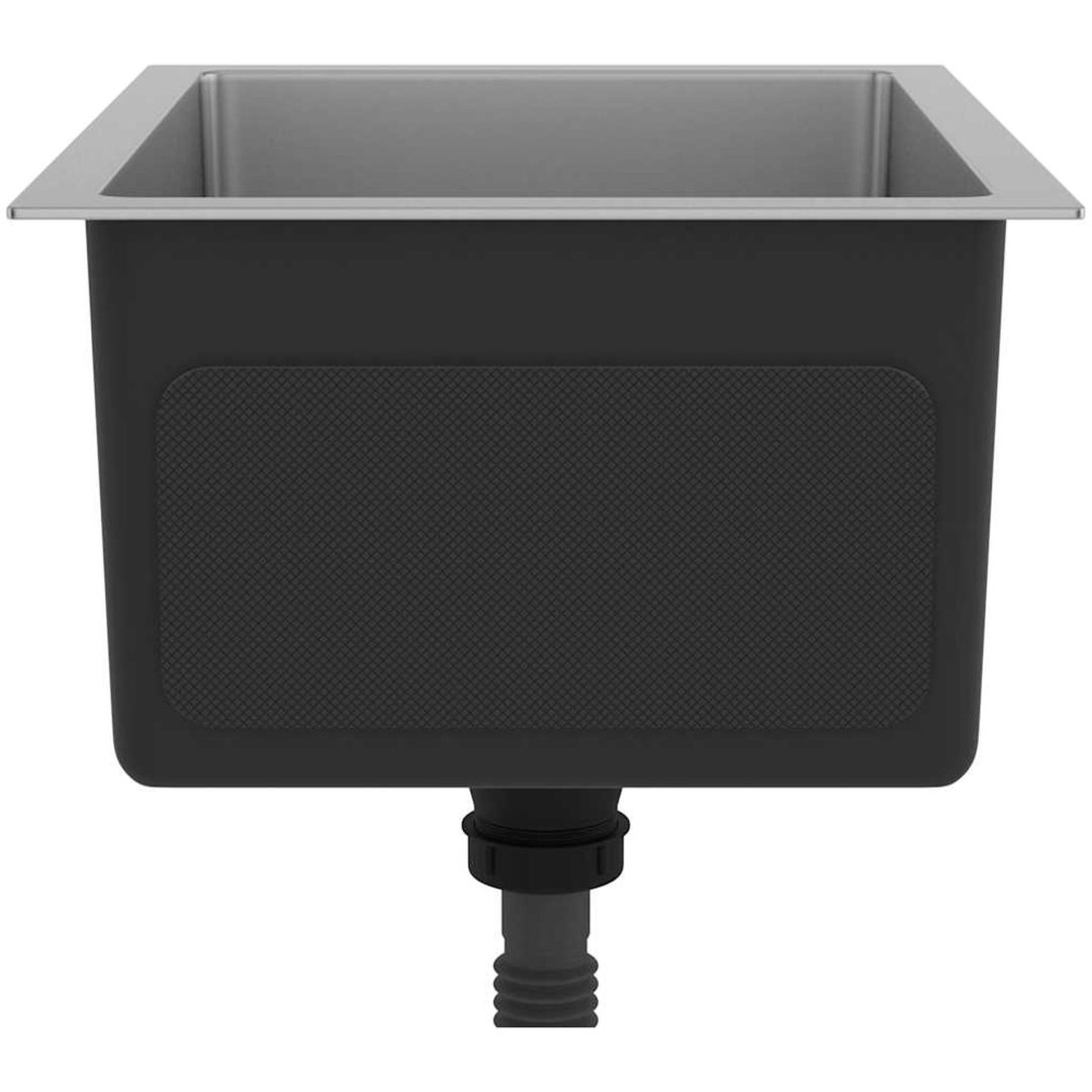 Handgjord diskho rostfritt stål vidaXL 44 x 34 x 20 cm – bild 6