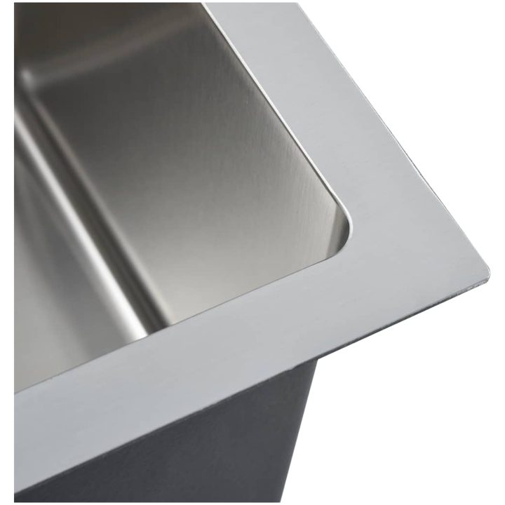 Handgjord diskho rostfritt stål vidaXL 44 x 34 x 20 cm – bild 9