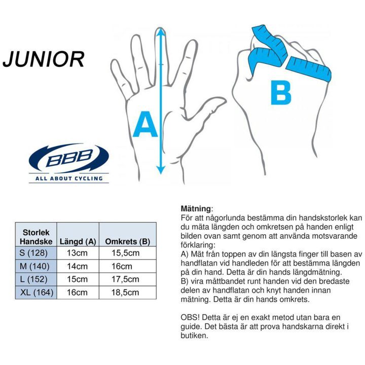 Handskar Barn Svart BBB – bild 2