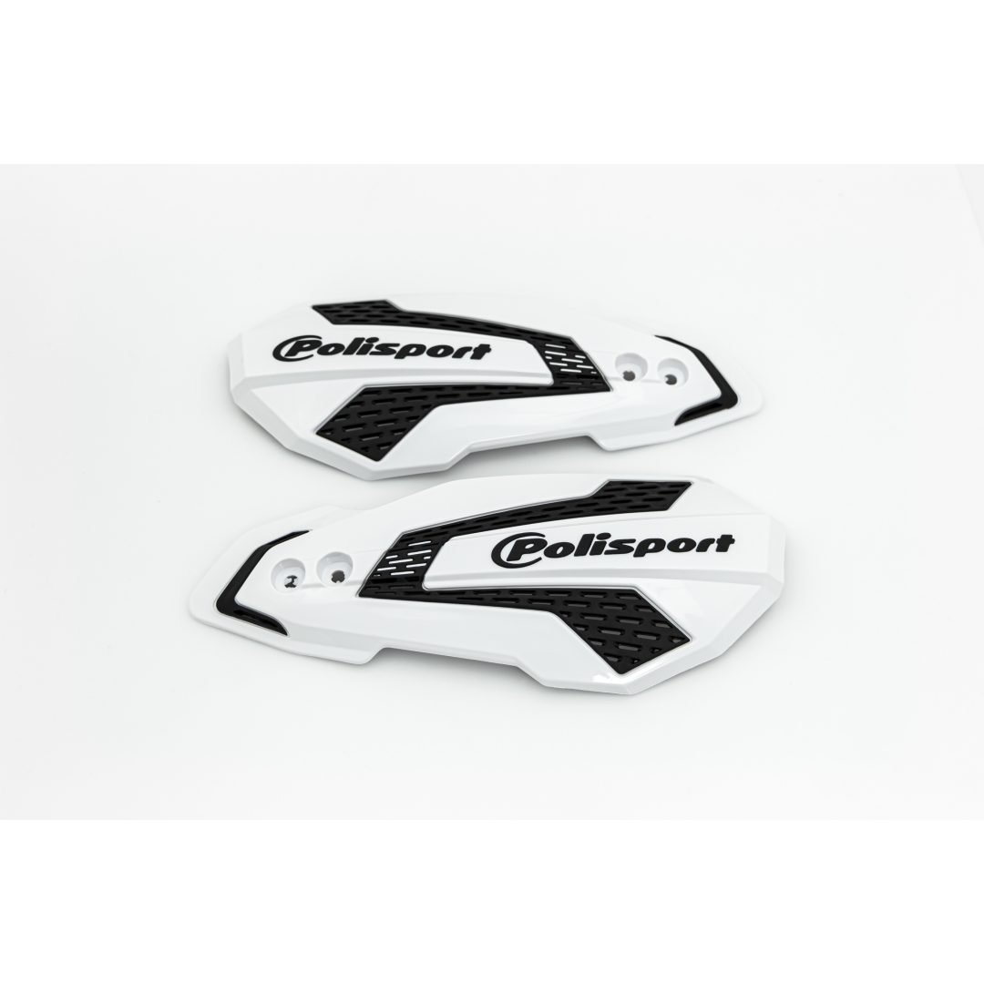 Handskydd Ersättningsplast Mx Flow Orange/vit POLISPORT Vit/svart