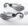 Handskydd Kit Med Aluminiumsstöd Svart/vit AVS RACING Handskydd – miniatyr 1