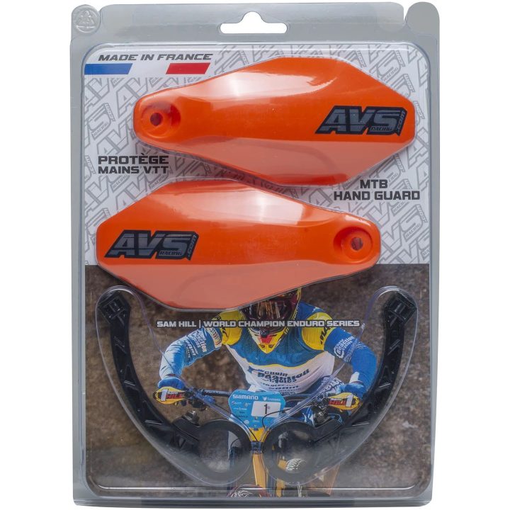 Handskydd Kit Plast Orange AVS RACING Handskydd – bild 2