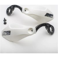Handskydd Vit Plastic AVS RACING