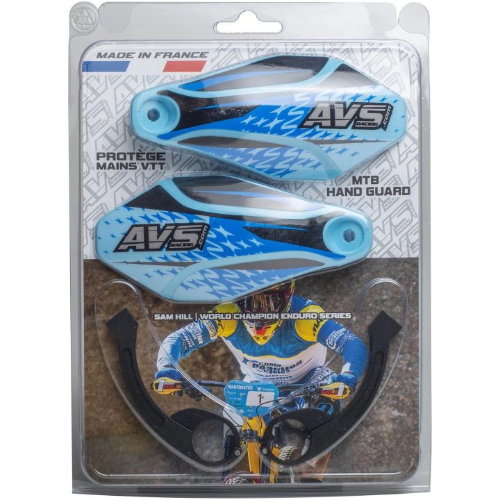 Handskyddssats Med Aluminiumsstöd Svart/blå AVS RACING Handskydd – bild 2