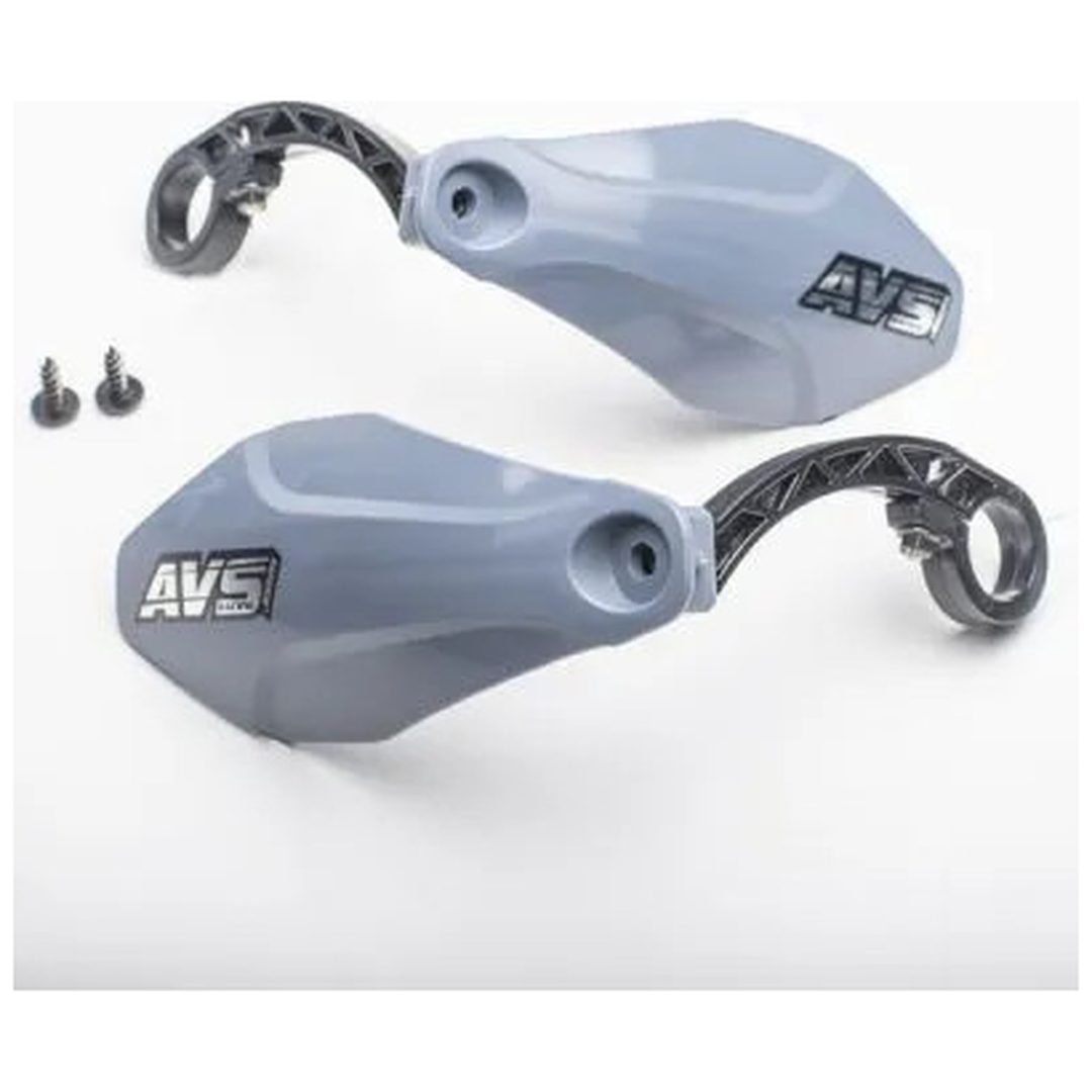 Handskyddssats Med Aluminiumsstöd Svart/grå AVS RACING Handskydd