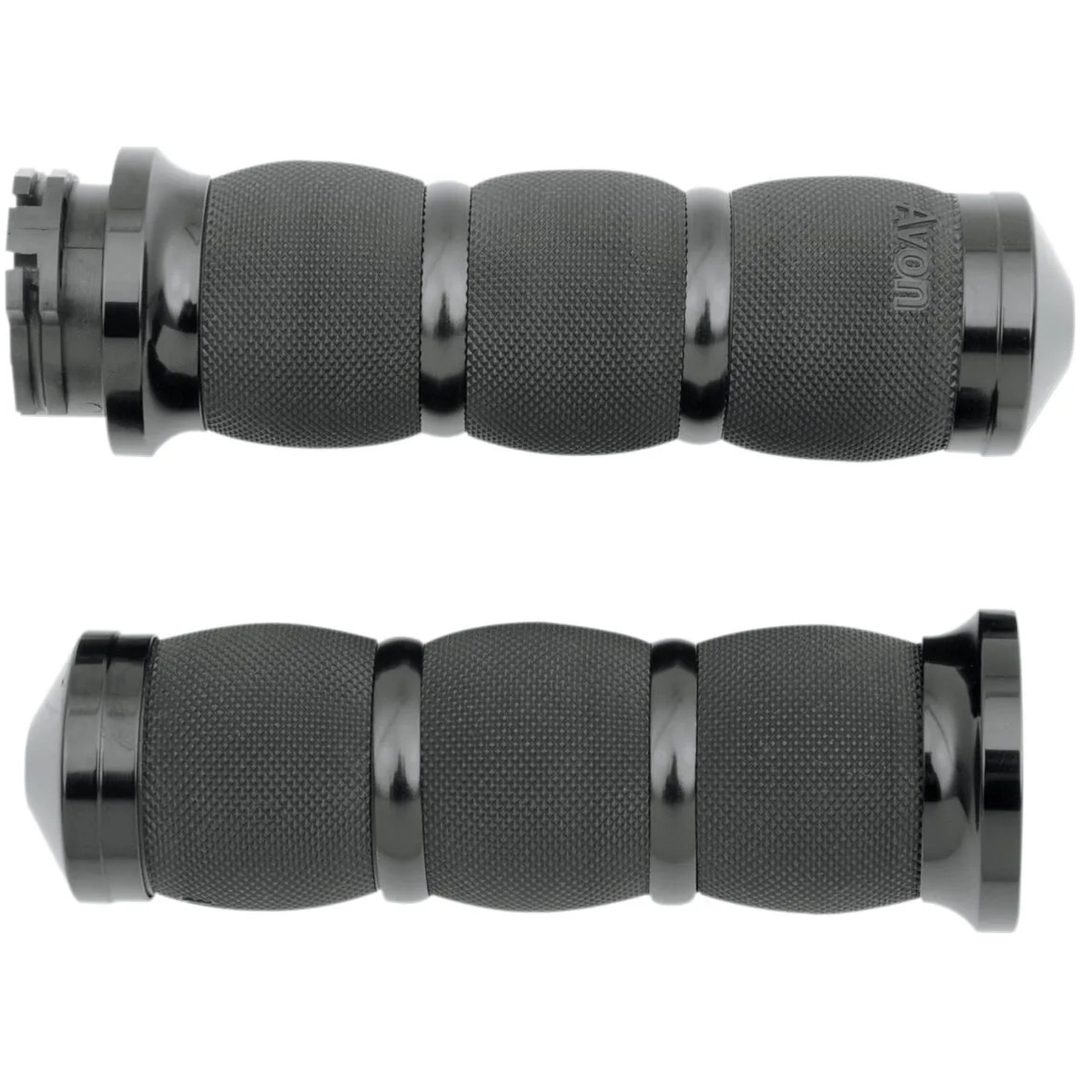 Handtag Air Cushion Svart Anodiserad AVON GRIPS Handtag