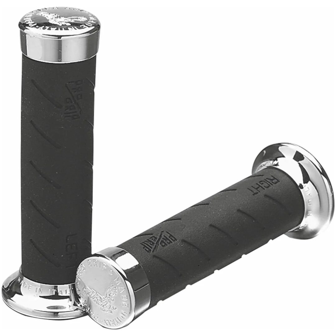 Handtag Cruiser 22mm Svart/Chrome PROGRIP Par / 140mm – bild 4