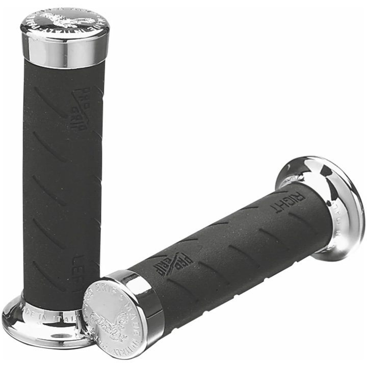 Handtag Cruiser 22mm Svart/Chrome PROGRIP Par / 140mm – bild 4