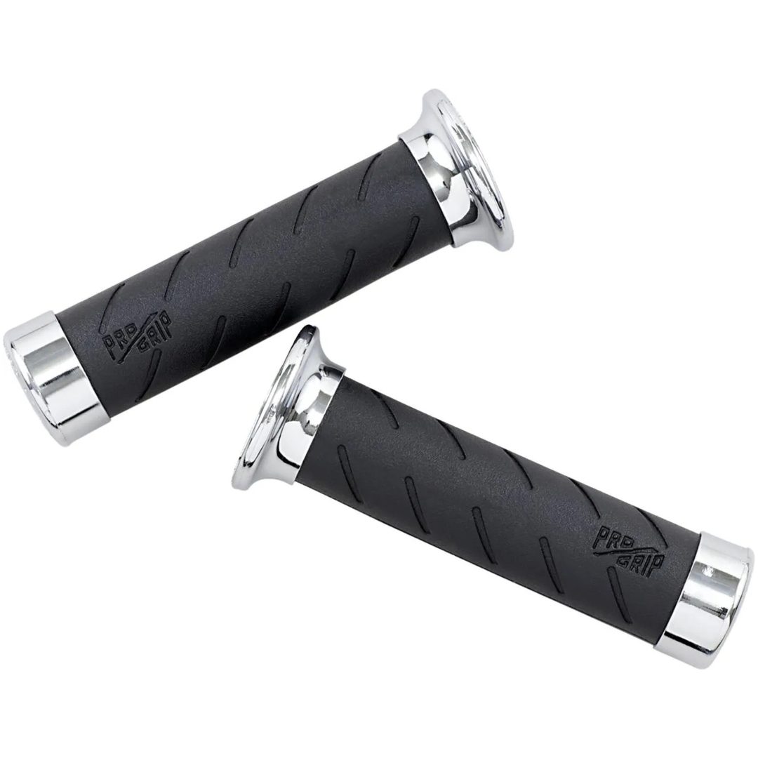 Handtag Cruiser 22mm Svart/Chrome PROGRIP Par / 140mm
