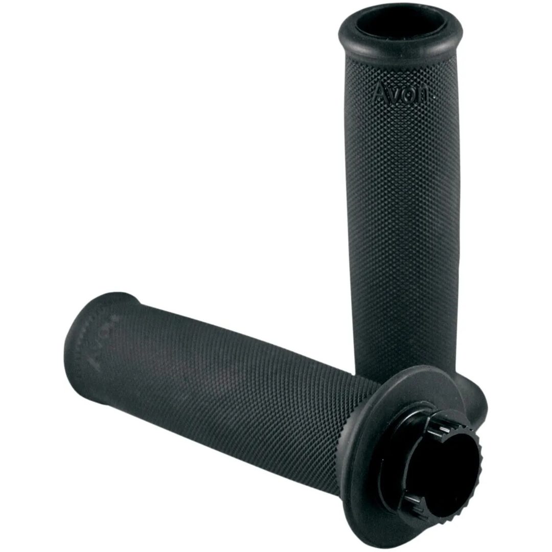Handtag Custom Rubber 22 mm Svart AVON GRIPS Par