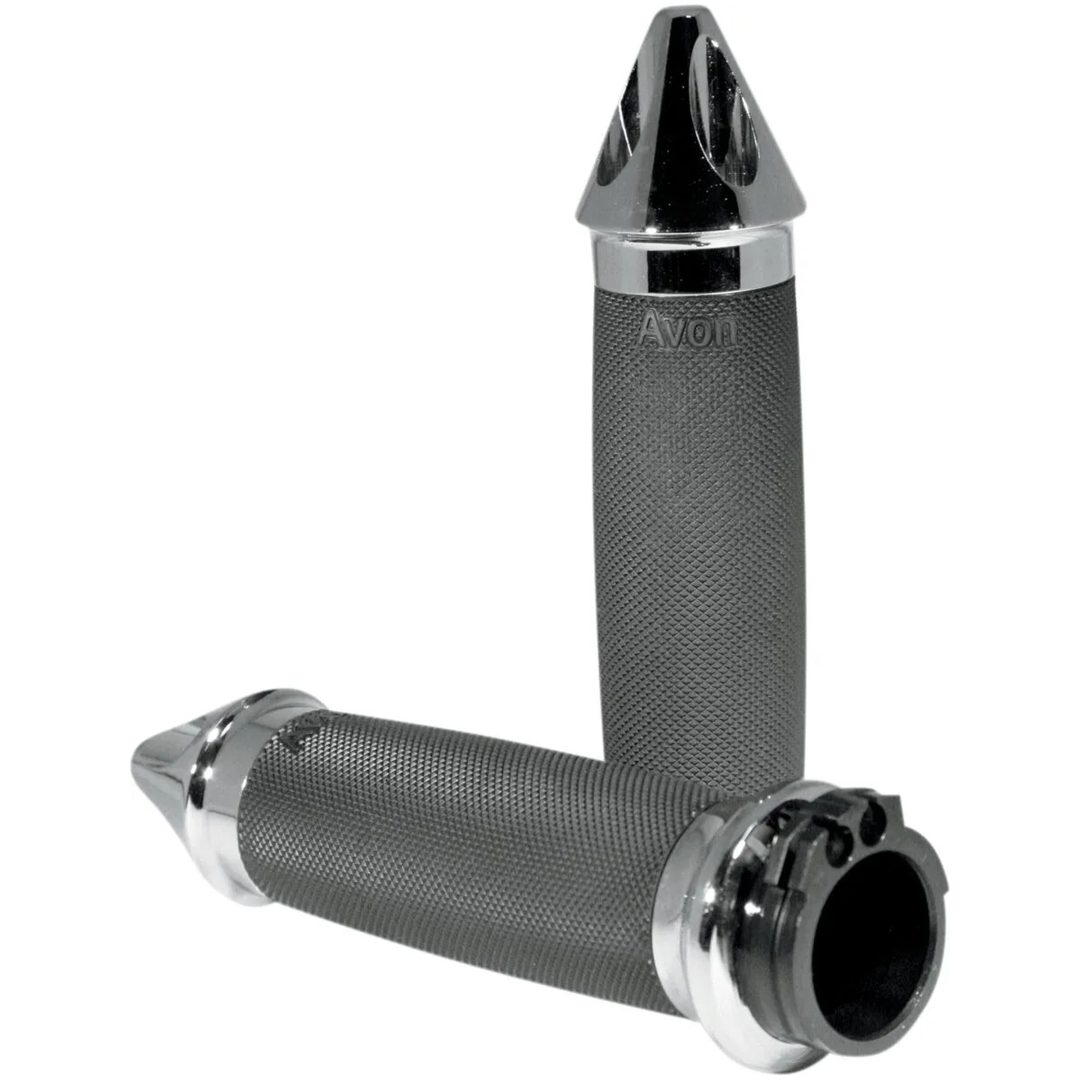 Handtag Custom Spike End Svart/chrome AVON GRIPS
