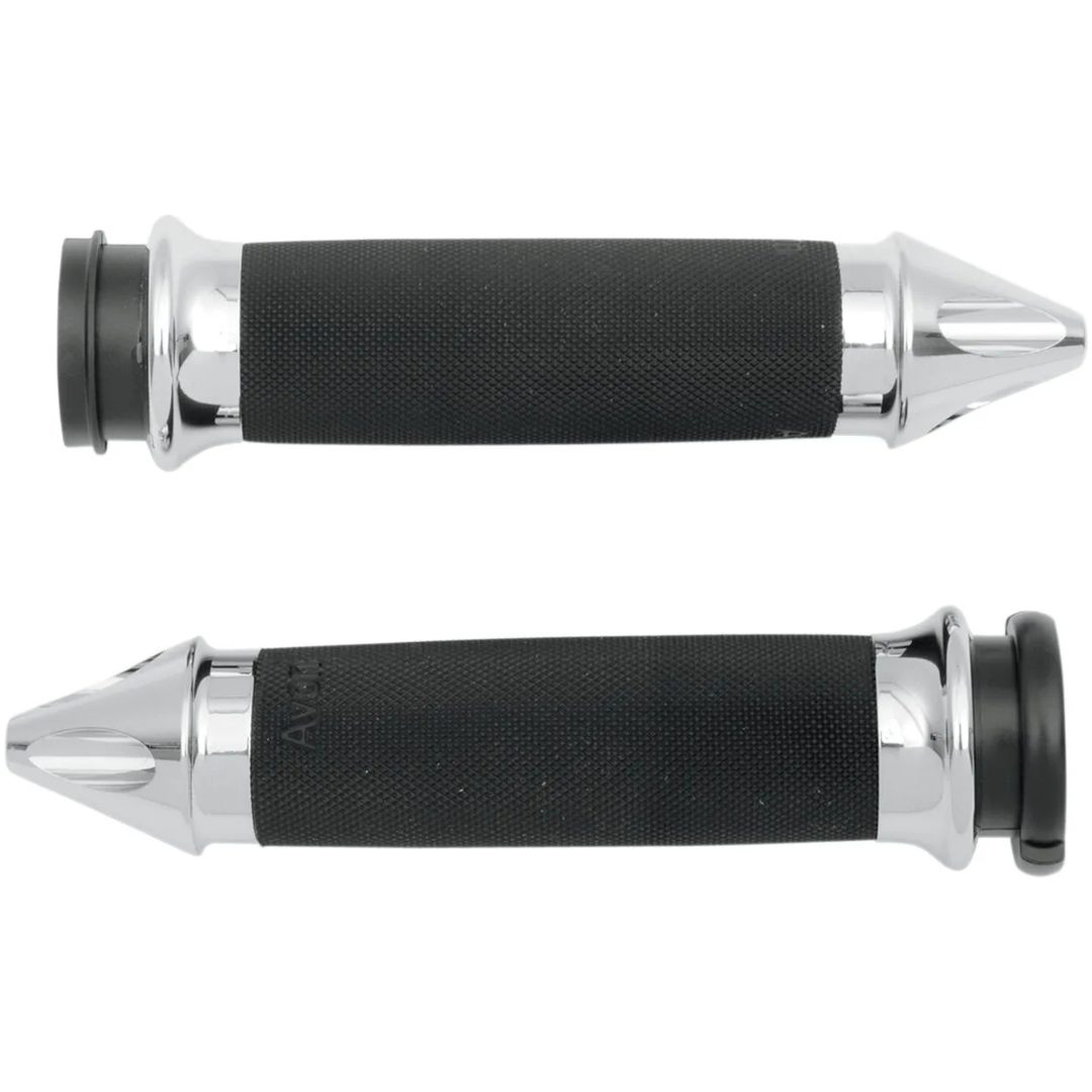 Handtag Custom Spike End Svart/chrome AVON GRIPS Handtag