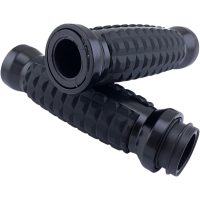 Handtag Grenade Svart Polerad Aluminium Gummi DRAG SPECIALTIES