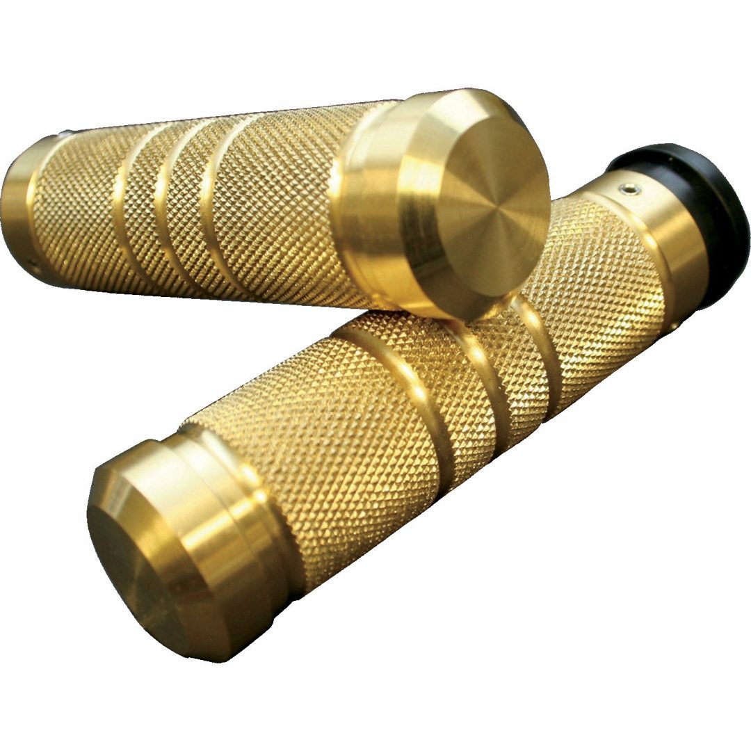 Handtag Knurled Grooved Mässing Polerad ACCUTRONIX