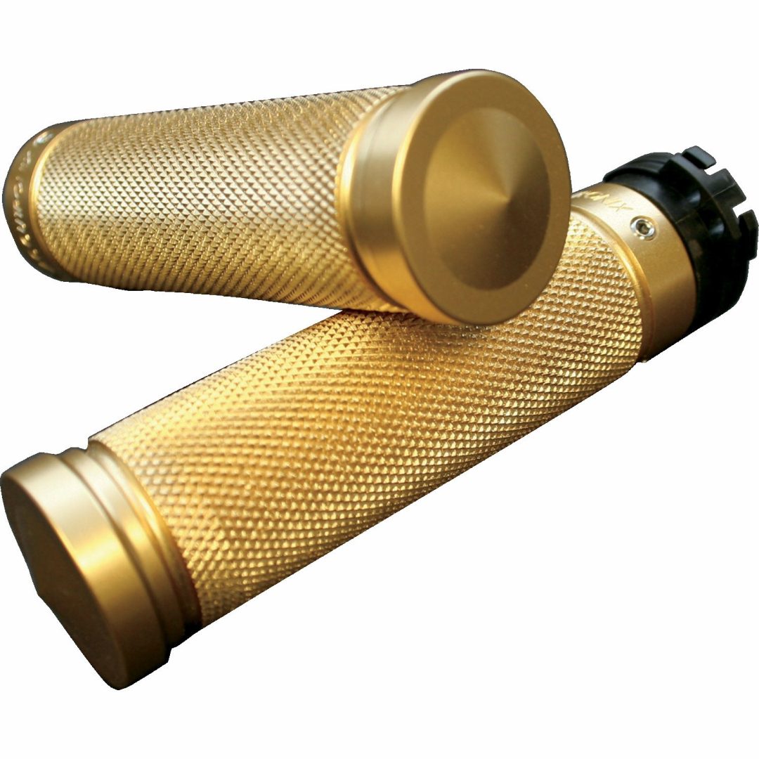 Handtag Knurled Mässing Polerad ACCUTRONIX