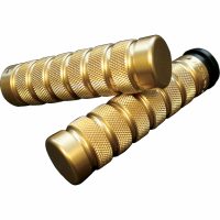 Handtag Knurled Notched Mässing Polerad ACCUTRONIX