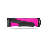 Handtag Lock-on Diamond Svart/fluorescerande Rosa PROGRIP