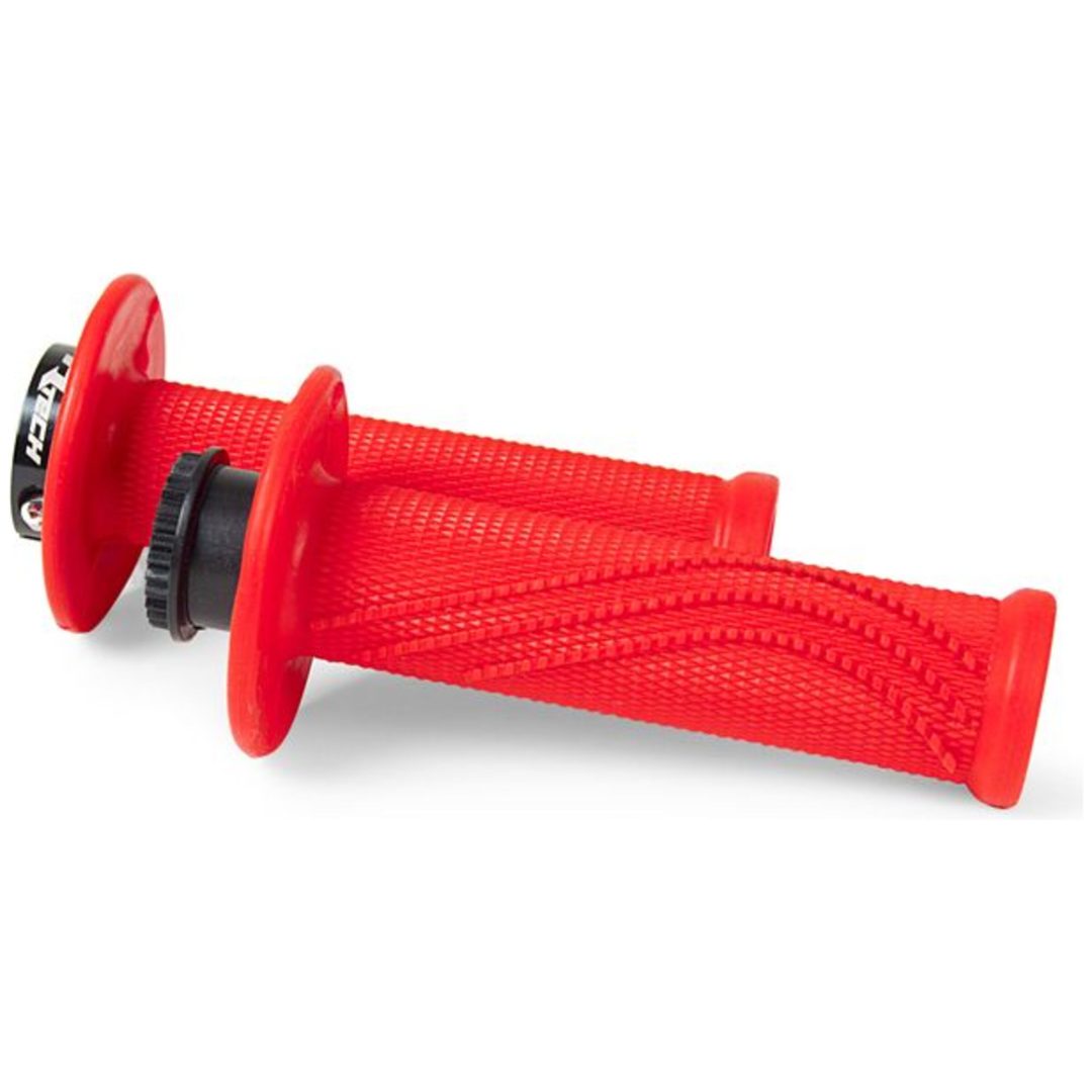 Handtag Lock-On Neon/Röd Rtech