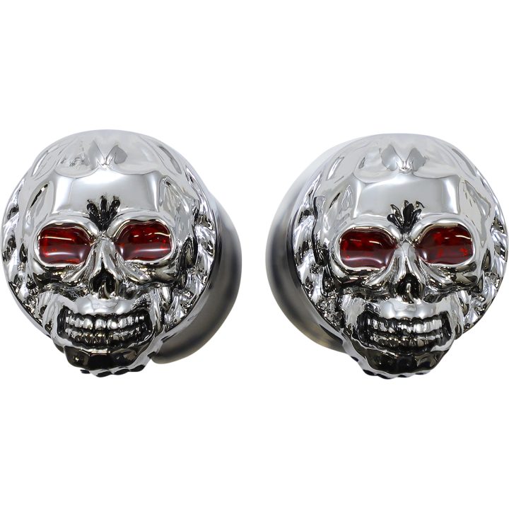Handtag Skull Svart/brun/krom DRAG SPECIALTIES – bild 5