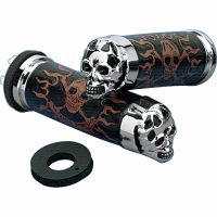 Handtag Skull Svart/brun/krom DRAG SPECIALTIES