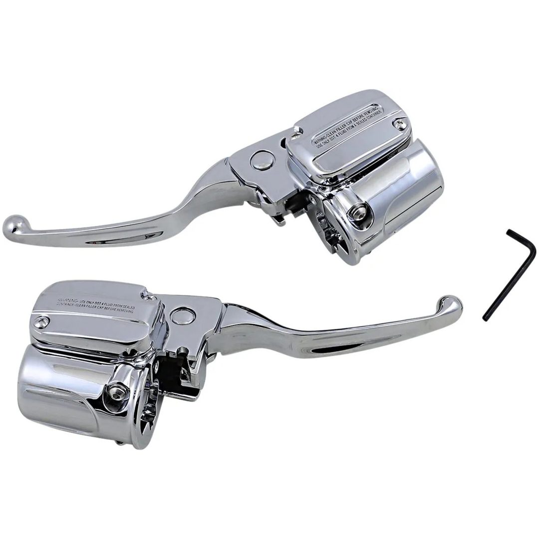 Handtagskit Aluminium Krom DRAG SPECIALTIES – bild 2