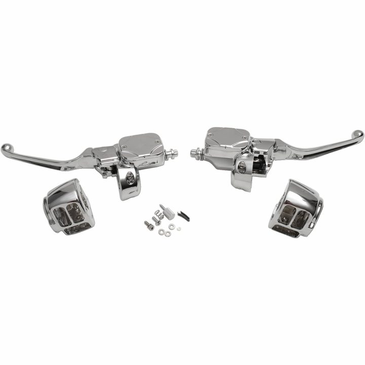 Handtagskit Aluminium Krom DRAG SPECIALTIES